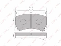 BD5105 Колодки тормозные дисковые | перед |