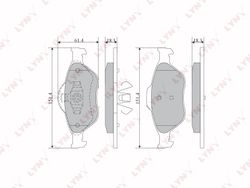 BD5108 Колодки тормозные дисковые | перед |