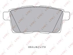 BD5124 Колодки тормозные дисковые | зад |