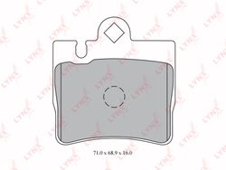 BD5334 Колодки тормозные дисковые | зад |