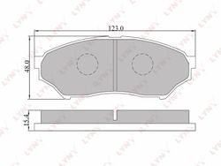 BD5512 Колодки тормозные дисковые
