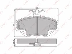 BD6301 Колодки тормозные дисковые | перед |