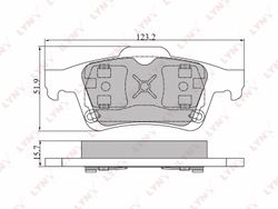 BD6302 Колодки тормозные дисковые | зад |