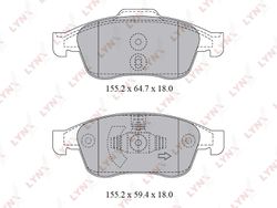 BD6317 Колодки тормозные дисковые | перед |