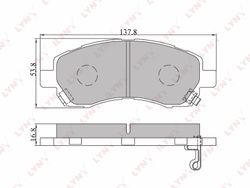 BD7105 Колодки тормозные дисковые | перед |