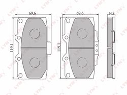 BD7107 Колодки тормозные дисковые