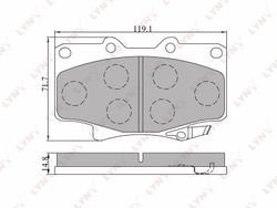 BD7504 Колодки тормозные дисковые | перед |