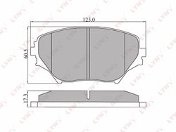 BD7511 Колодки тормозные дисковые | перед |