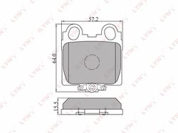 BD7518 Колодки тормозные дисковые | зад |