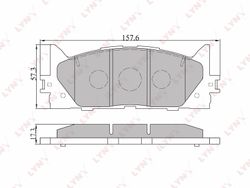 BD7530 Колодки тормозные дисковые | перед |