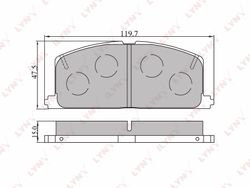 BD7533 Передние тормозные колодки