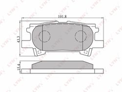 BD7534 Колодки тормозные дисковые | зад |