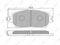 BD7537 Колодки тормозные дисковые