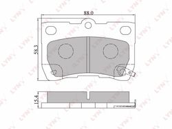 BD7544 Колодки тормозные дисковые