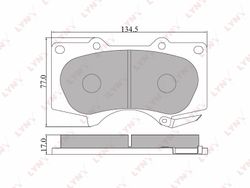 BD7549 Колодки тормозные дисковые | перед |