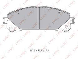 BD7596 Колодки тормозные дисковые | перед |