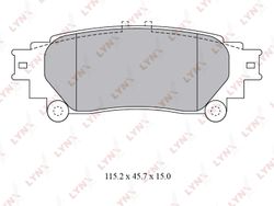 BD7597 Колодки тормозные дисковые | зад |
