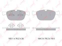 BD7820 Колодки тормозные дисковые | перед |