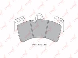 BD8019 Колодки тормозные дисковые | перед |