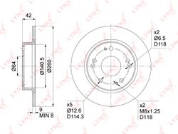 BN1029 Диск тормозной |зад прав / лев |