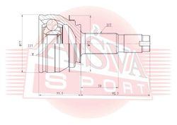 CHR-COBC ШРУС НАРУЖНЫЙ 22X51X25
