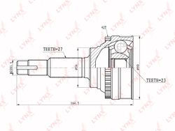 CO5706A ШРУС наружный | перед прав/лев |