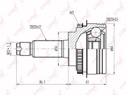 CO6900A ШРУС наружный | перед прав/лев |