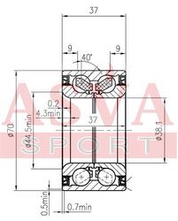 DAC38700037 ПОДШИПНИК СТУПИЧНЫЙ ПЕРЕДНИЙ (38x70x37)