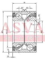 DAC39740039 ПОДШИПНИК СТУПИЧНЫЙ ПЕРЕДНИЙ