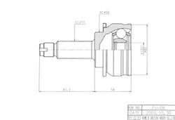 FUE008 ШРУС внешний ECO-series
