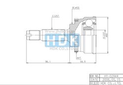 HY002A44 ШРУС внешний HY-02A44