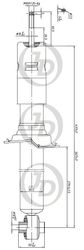 JAA0091 Стойка газомасляная задняя правая/левая (цена за штуку)