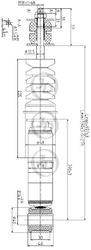 JAA0204 Амортизатор газомасляный задний правый/левый (цена за штуку)