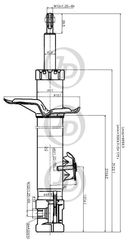 JAS0217 Стойка газомасляная передняя правая