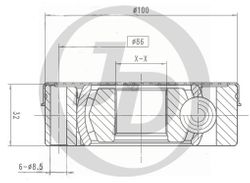 JCN0102 ШРУС внутренний 161012