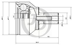 JCT0080 ШРУС внешний 151563