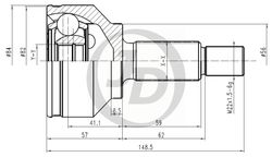 JCT0098 ШРУС внешний 151640