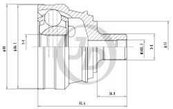 JCT0126 ШРУС внешний 151091