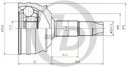 JCT0138 ШРУС внешний 151105