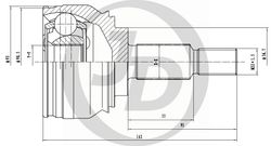 JCT0156 ШРУС внешний 151522