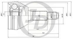 JCT0175 ШРУС внешний DW010