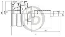 JCT0246 ШРУС внешний