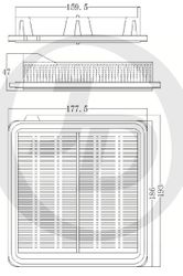 JDA0097 Фильтр воздушный