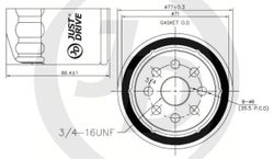 JFM0002 Фильтр масляный /C111