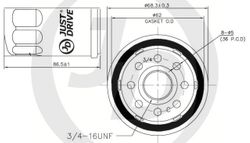 JFM0003 Фильтр масляный /C113