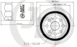 JFM0008 Фильтр масляный /C207L