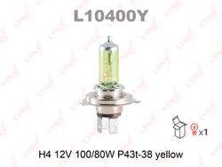 L10400Y Лампа H4 12V 100/80W P43T-38 YELLOW