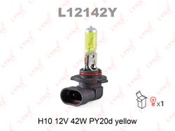 L12142Y Лампа H10 12V 42W PY20d YELLOW