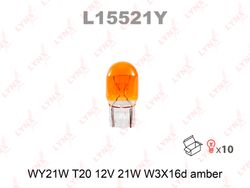 L15521Y Лампа WY21W 12V W3x16D AMBER