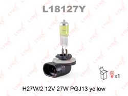 L18127Y Лампа H27W/2 12V PGJ13 YELLOW